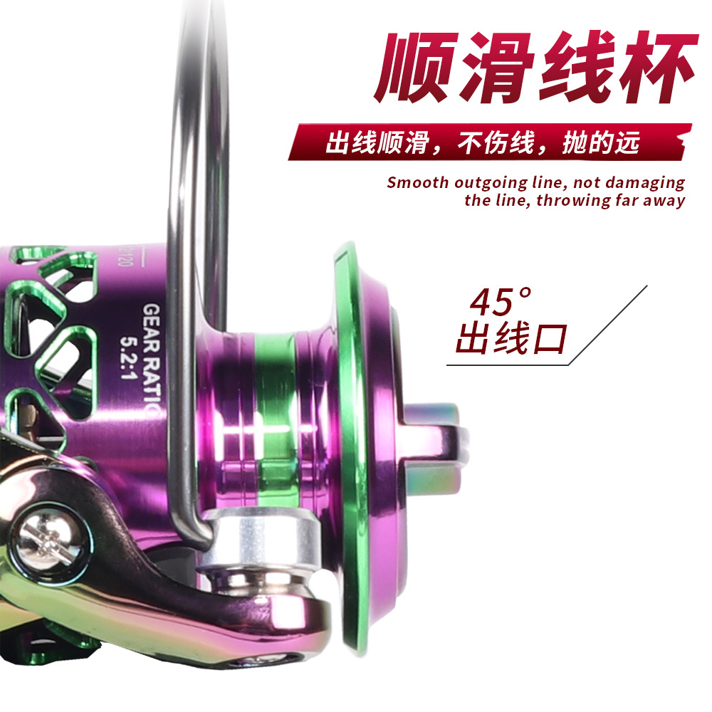 Zero Gap Colorful Metal Spinni - Ice Fishing Line 评论和价格