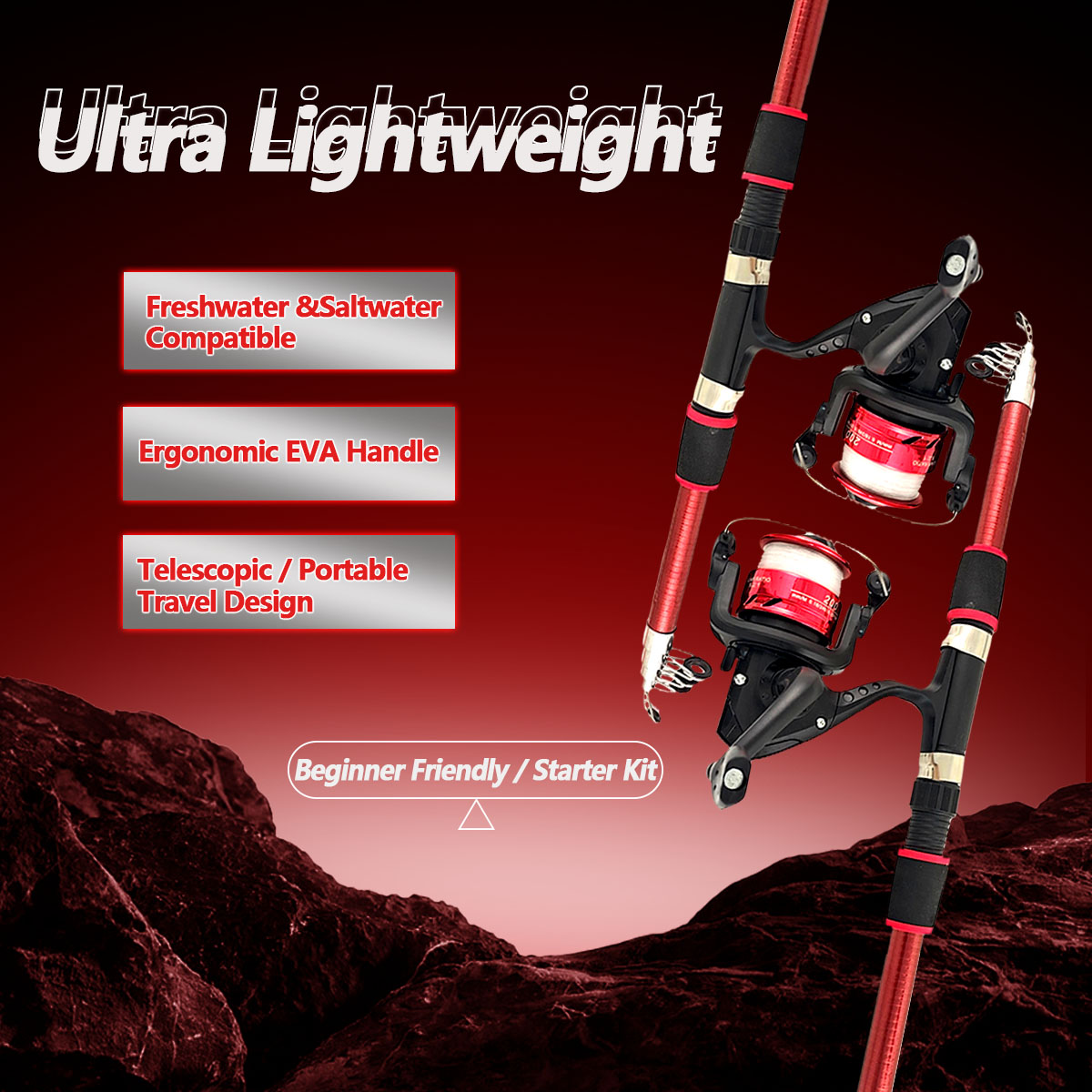 Spinning Fishing Rod and Reel  - Fishing Line Spooler 评论和价格