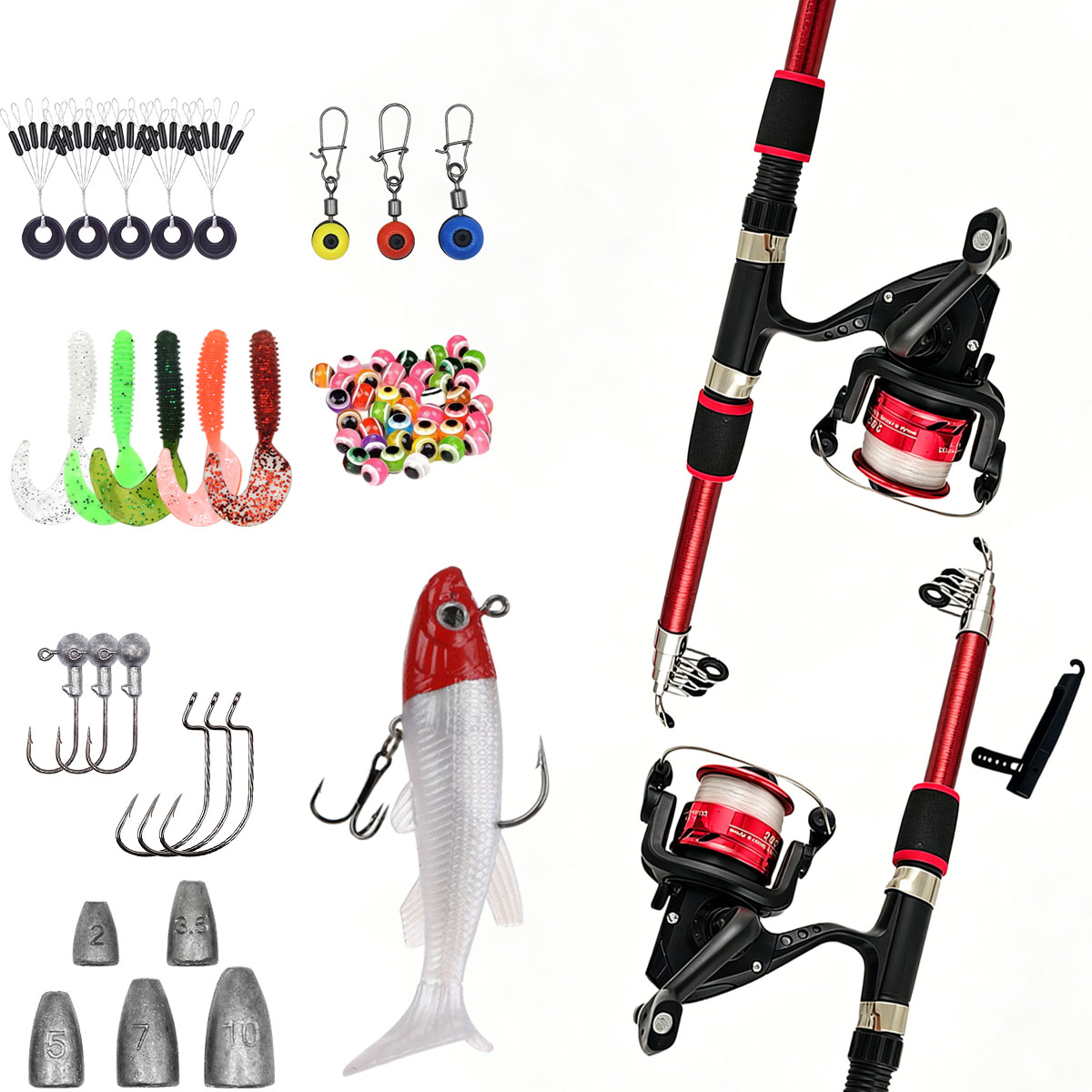 Spinning Fishing Rod and Reel  - Fishing Line Spooler 评论和价格