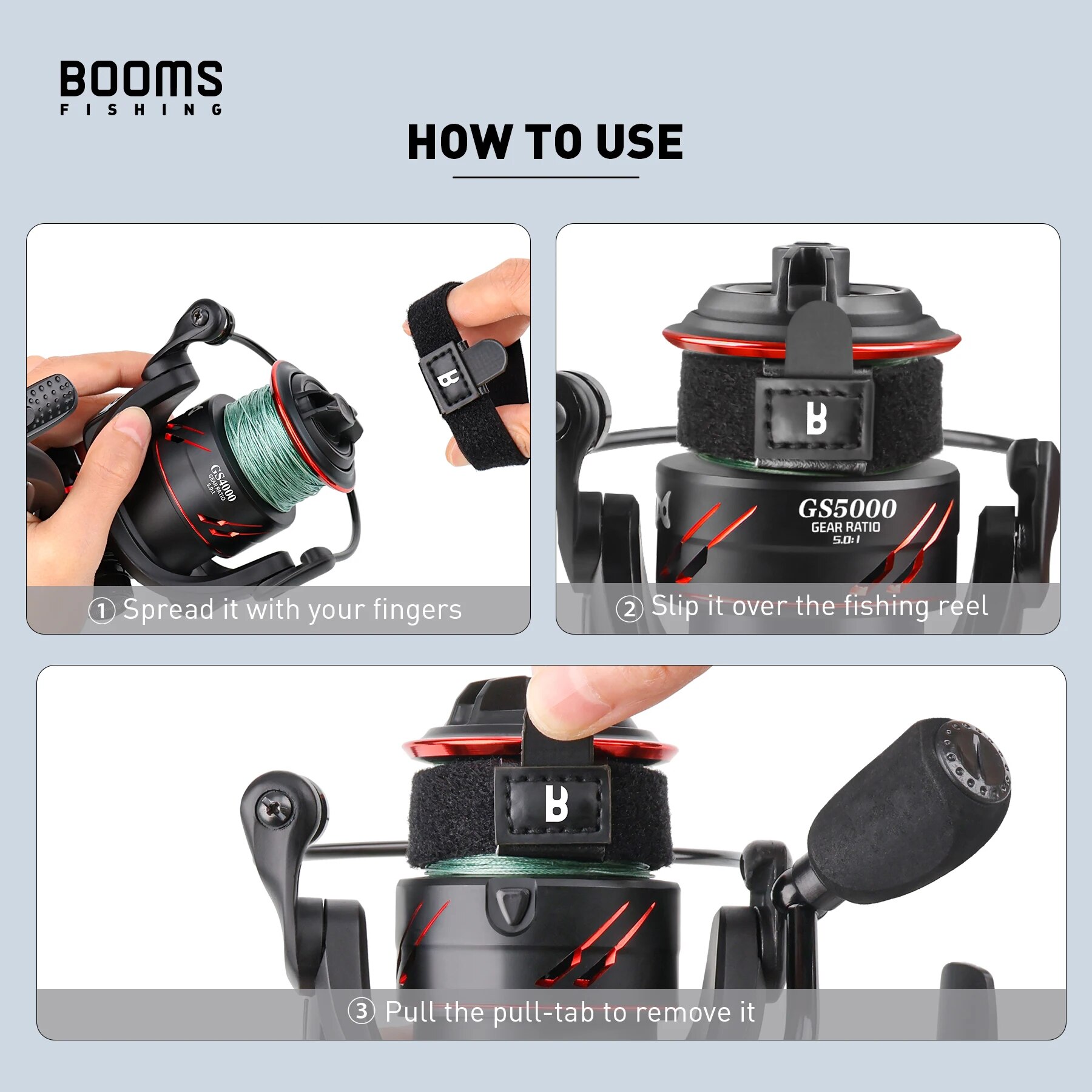 Booms Fishing SB1 4Pcs Spinnin - Fishing Line Spool 评论和价格